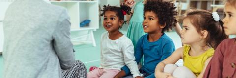 Quarterly Child Care Report Teacher and children in child care