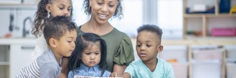 The Sacrifices Parents Make Reading group at child care.