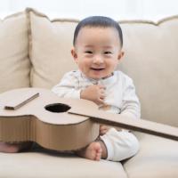 Baby with guitar