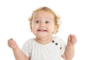 Imagine You're a Baby Excited toddler girl.