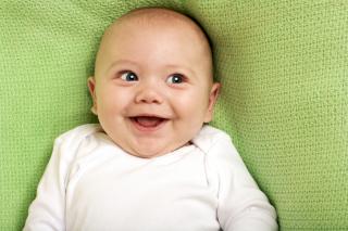 Laughing baby