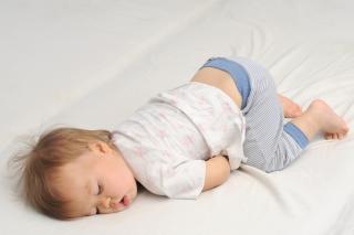 Bottoms Up Baby! Baby sleeping with her bottom up.