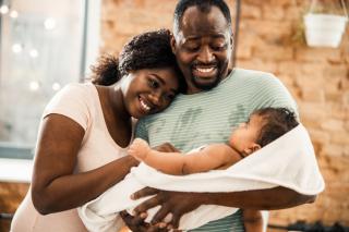 This is the year. Parents celebrate the birth of a new baby.