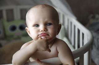 Thoughtful baby. 