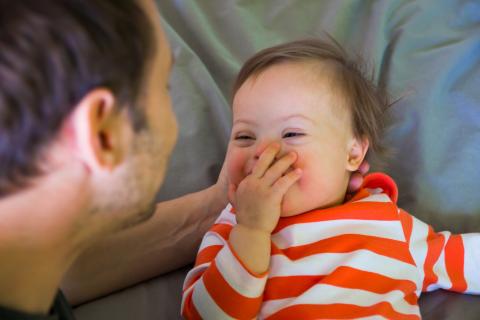 baby with father