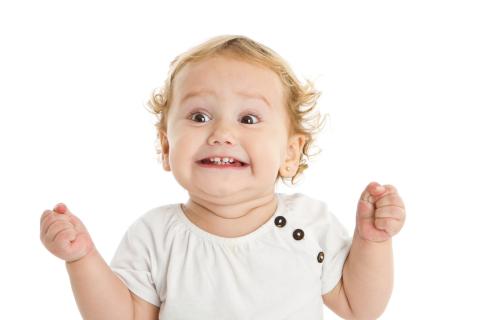 Imagine You're a Baby Excited toddler girl.